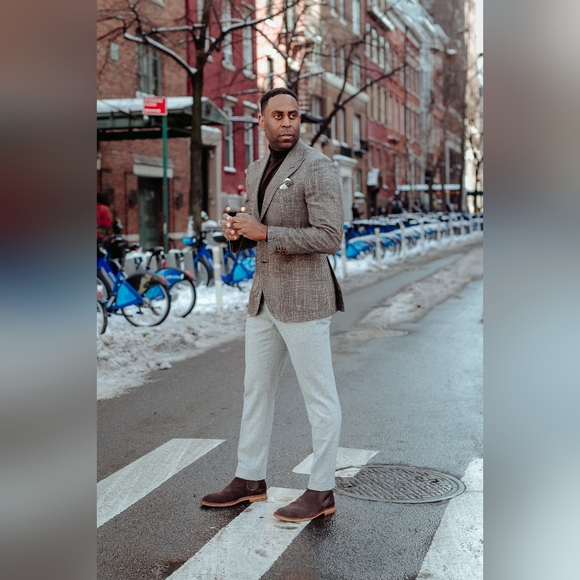 SuitSupply Mid-Brown Check Havana Jacket - Picture 6 of 15